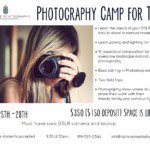 Photography Camp for Teens: Burlington NC Photographer