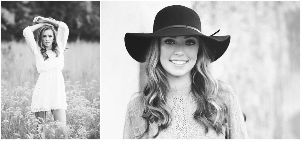 senior girl with hat for senior pictures