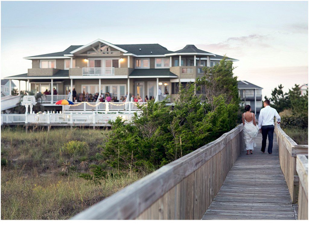 large Holden beach house wedding