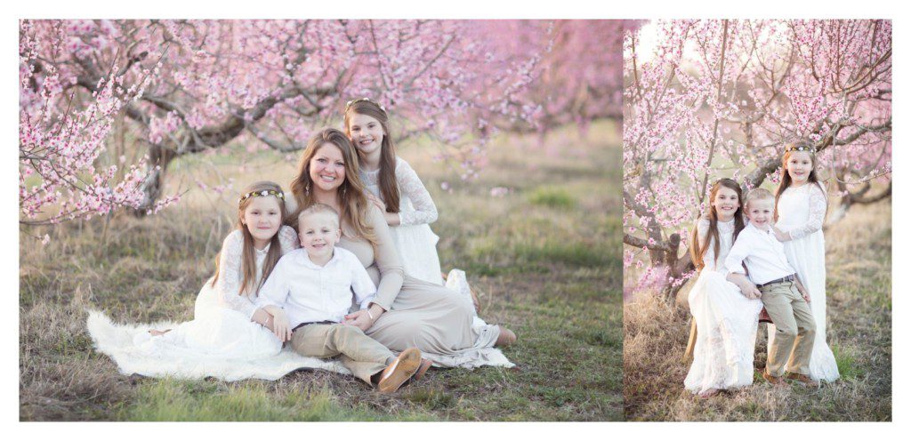 elon peach orchard family pictures